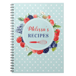 Personlig Retro Chic Kitchen Dessert Recipe Anteckningsbok
