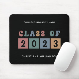 Personlig Retro Class of 2023 Studenten Cute Cute Musmatta
