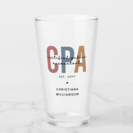 Personlig Retro CPA Auktoriserad Public Accountant Glaskopp
