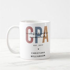 Personlig Retro CPA Auktoriserad Public Accountant Kaffemugg