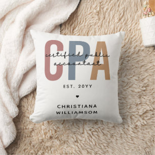 Personlig Retro CPA Auktoriserad Public Accountant Kudde