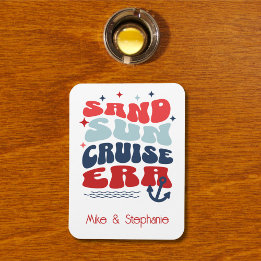 Personlig Retro Cruise Familjenamn Magnet
