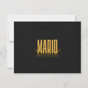 Personlig Retro Filmplakat Mario Guld Inbjudningar