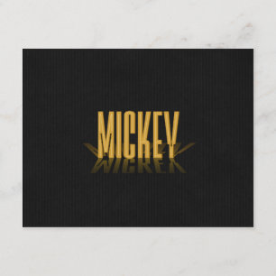 Personlig Retro Filmplakat Mickey Gold Inbjudningar