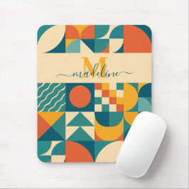 Personlig Retro Geometric Colorful Musmatta