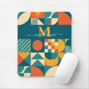 Personlig Retro Geometric Colorful Musmatta