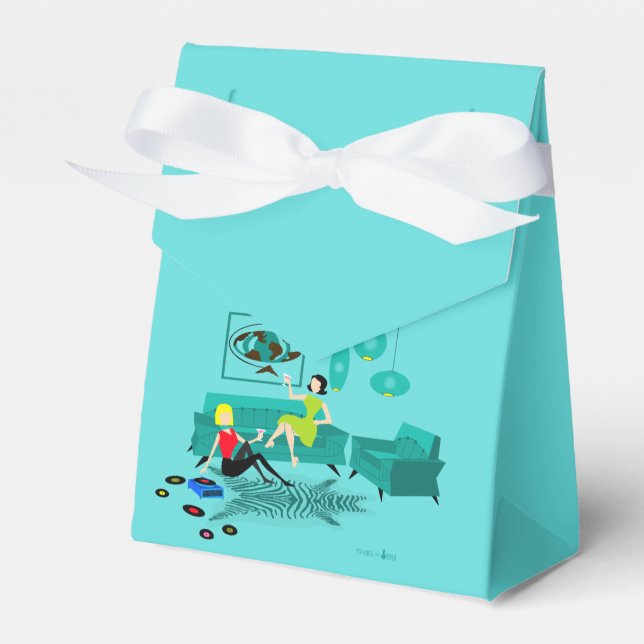 Personlig Retro Girl's night in Favor Box Presentaskar (Framsidan Sidan)