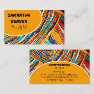 Personlig Retro Groovy 70s Psychedelic Visitkort