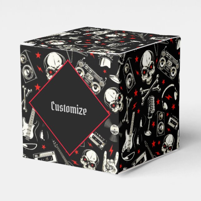 Personlig Retro Heavy Metall Mönster Presentaskar (Framsidan Sidan)