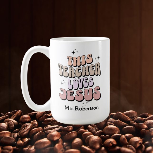 Personlig retro kaffemugg för lärarens uppskattnin (Skapare uppladdad)
