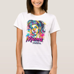 Personlig Retro Mamma art. 18 T-Shirt