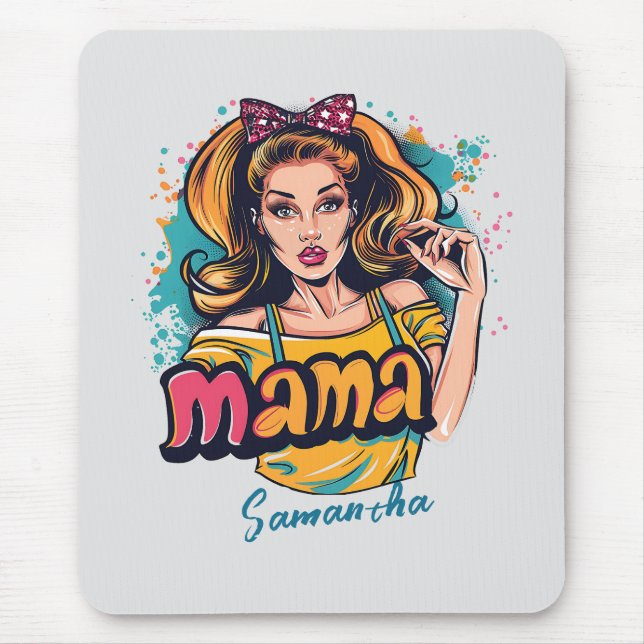 Personlig Retro Mamma artikel 10 Musmatta (Framsidan)