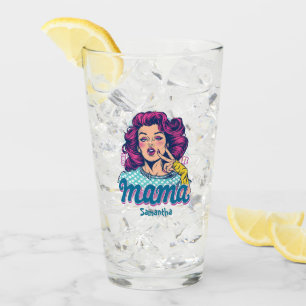 Personlig Retro Mamma artikel 11 Glaskopp
