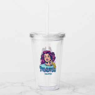 Personlig Retro Mamma artikel 11 Take Away Mugg
