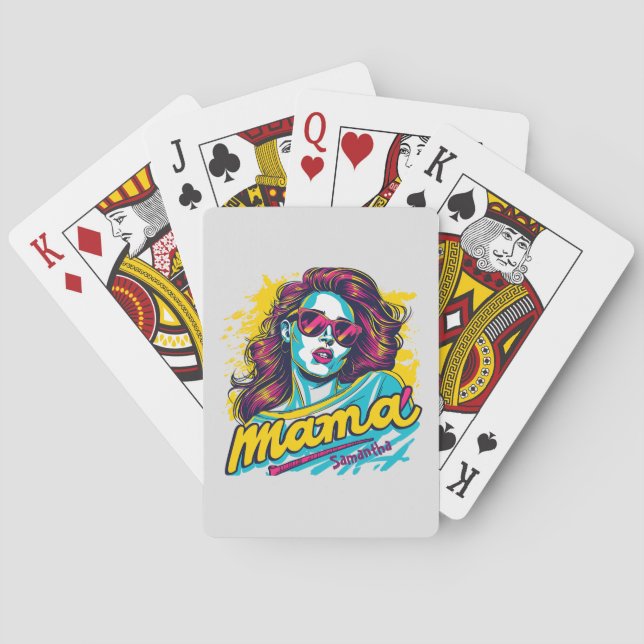Personlig Retro Mamma artikel 12 Casinokort (Baksidan)