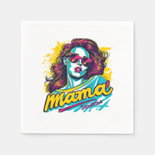 Personlig Retro Mamma artikel 12 Pappersservett