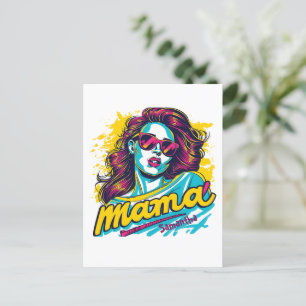 Personlig Retro Mamma artikel 12 vykort