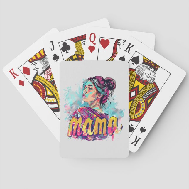 Personlig Retro Mamma artikel 13 Casinokort (Baksidan)