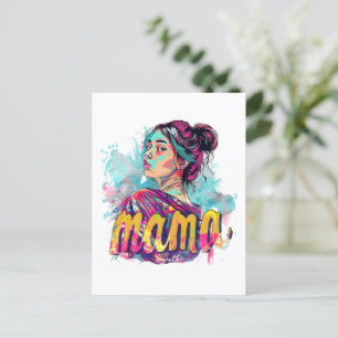 Personlig Retro Mamma artikel 13 vykort
