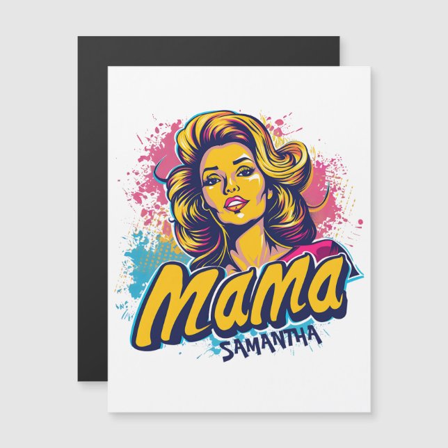 Personlig Retro Mamma artikel 14 (Fram/baksida)