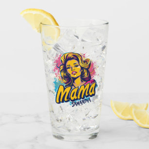 Personlig Retro Mamma artikel 14 Glaskopp