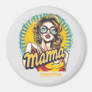 Personlig Retro Mamma artikel 17 Magnet