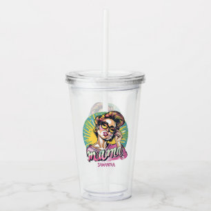 Personlig Retro Mamma artikel 18 Take Away Mugg