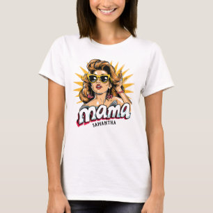 Personlig Retro Mamma artikel 1 T Shirt