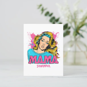 Personlig Retro Mamma artikel (20) vykort