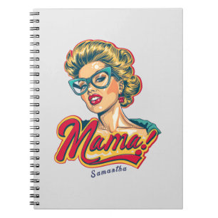 Personlig Retro Mamma artikel 2 Anteckningsbok