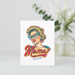 Personlig Retro Mamma artikel 2 Vykort