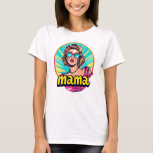 Personlig Retro Mamma artikel 3 T Shirt