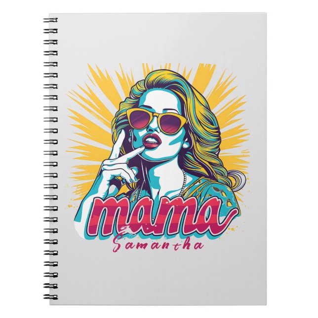 Personlig Retro Mamma artikel 5 Anteckningsbok (Framsidan)