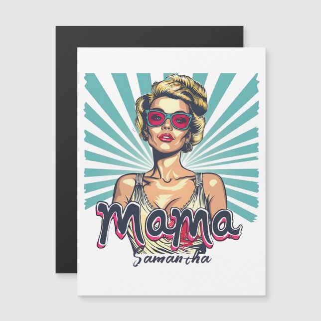 Personlig Retro Mamma artikel 7 (Fram/baksida)