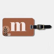 Personlig Retro Monogram med Terracotta Boho