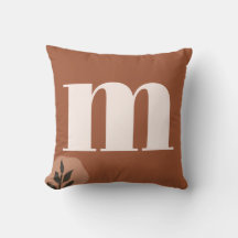 Personlig Retro Monogram med Terracotta Boho
