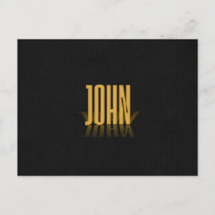 Personlig Retro Movie Poster John Guld Vykort