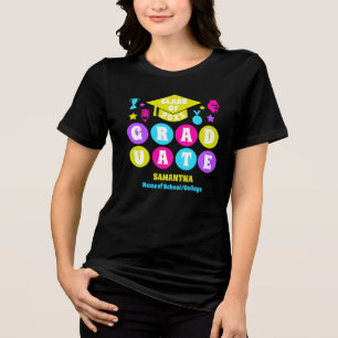 Personlig Retro Neon Studenten T Shirt