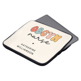 Personlig Retro OBGYN sjuksköterska Laptop Fodral