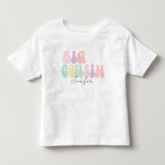 Personlig Retro Pastel Big Cousin | ANPASSNINGSBAR T Shirt