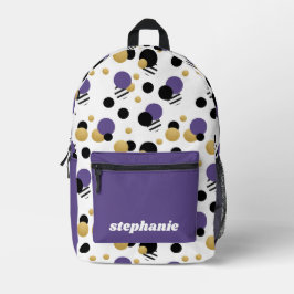 Personlig Retro Polka Dot Lila