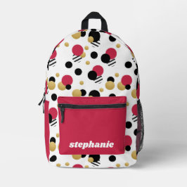 Personlig Retro Polka Dot Magenta Rosa