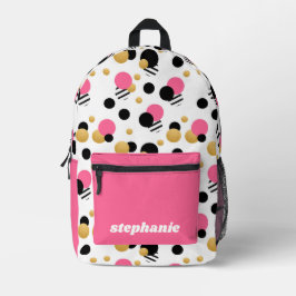 Personlig Retro Polka Dot Rosa