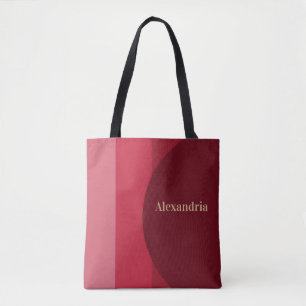 Personlig Retro Red Rand Tygkasse