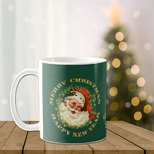 Personlig Retro Santa Kaffemugg