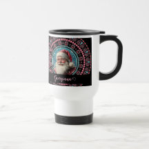 Personlig Retro Santa Pinkmas Blommigt Mandala