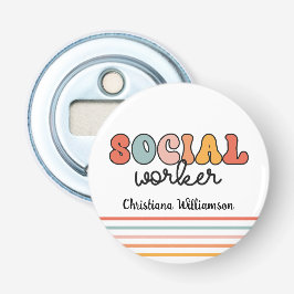 Personlig Retro Social Worker Flasköppnare