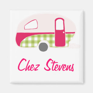 Personlig Retro Vintage Husvagn Design Magneter