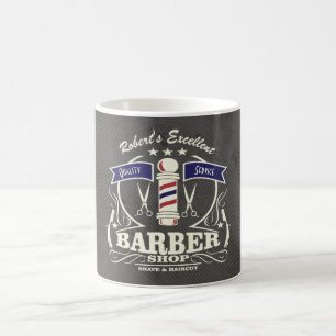 Personlig Retro Vintage Steilist Grått Kaffemugg