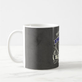 Personlig Retro Vintage Steilist Grått Kaffemugg